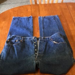 Vintage button fly Levies